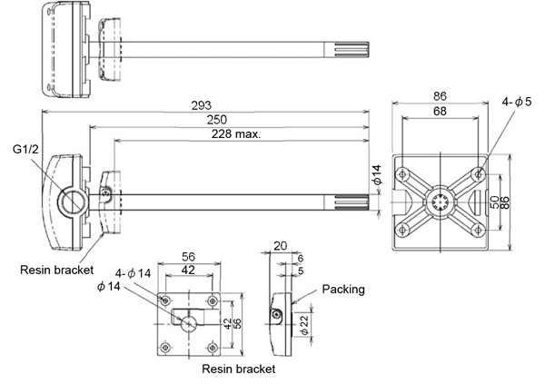 DSD-200-HA Dimensions