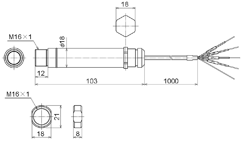 RD-5CF-H0 External Dimensions